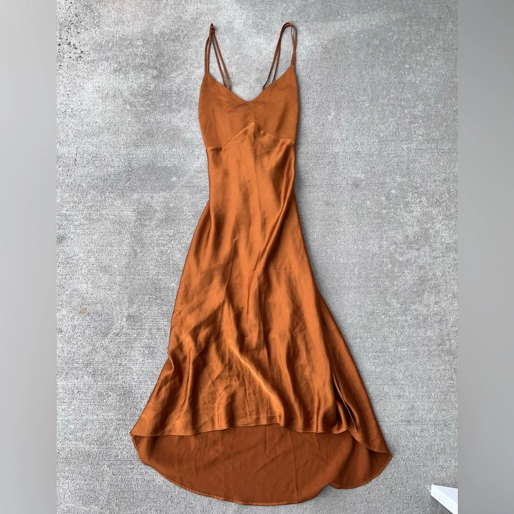 abercrombie prom dress & Fitch Blue Twist-Front Spaghetti Strap Wedding Size L gorgeous twist Abercrombie & Fitch | Dresses